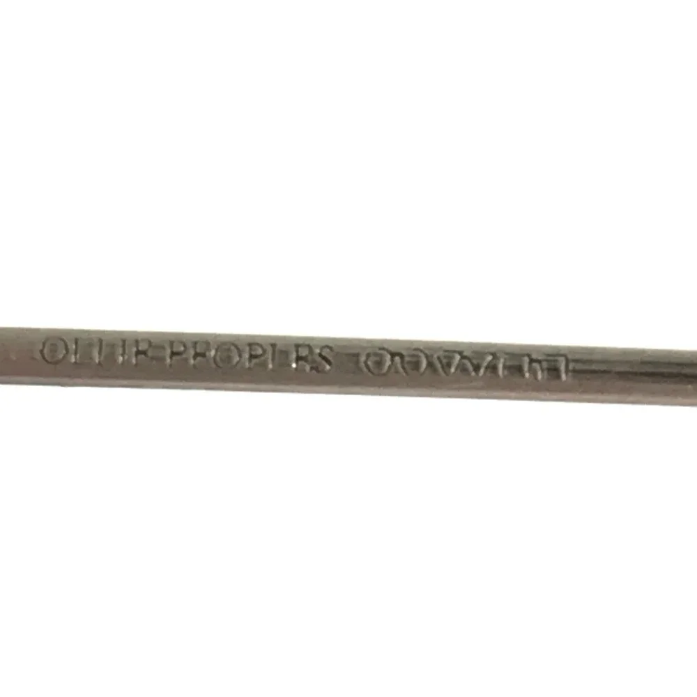 Vintage Oliver Peoples Eyeglasses Frames Tillie P Pewter with Clip-ons 43-21-130